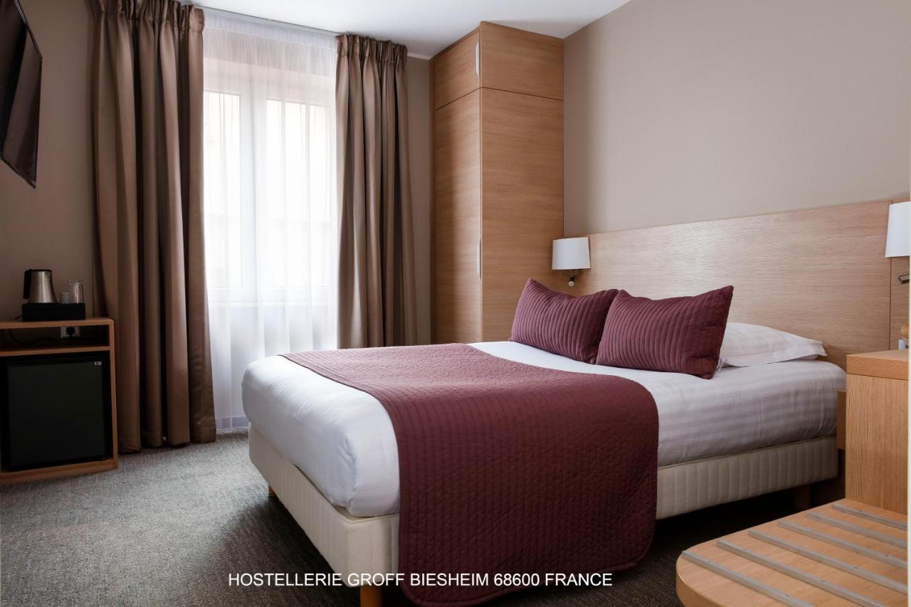 Aux Deux Clefs Hostellerie Groff Biesheim Exteriör bild