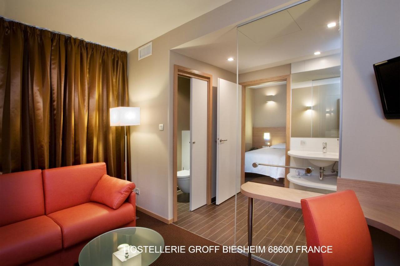Aux Deux Clefs Hostellerie Groff Biesheim Exteriör bild